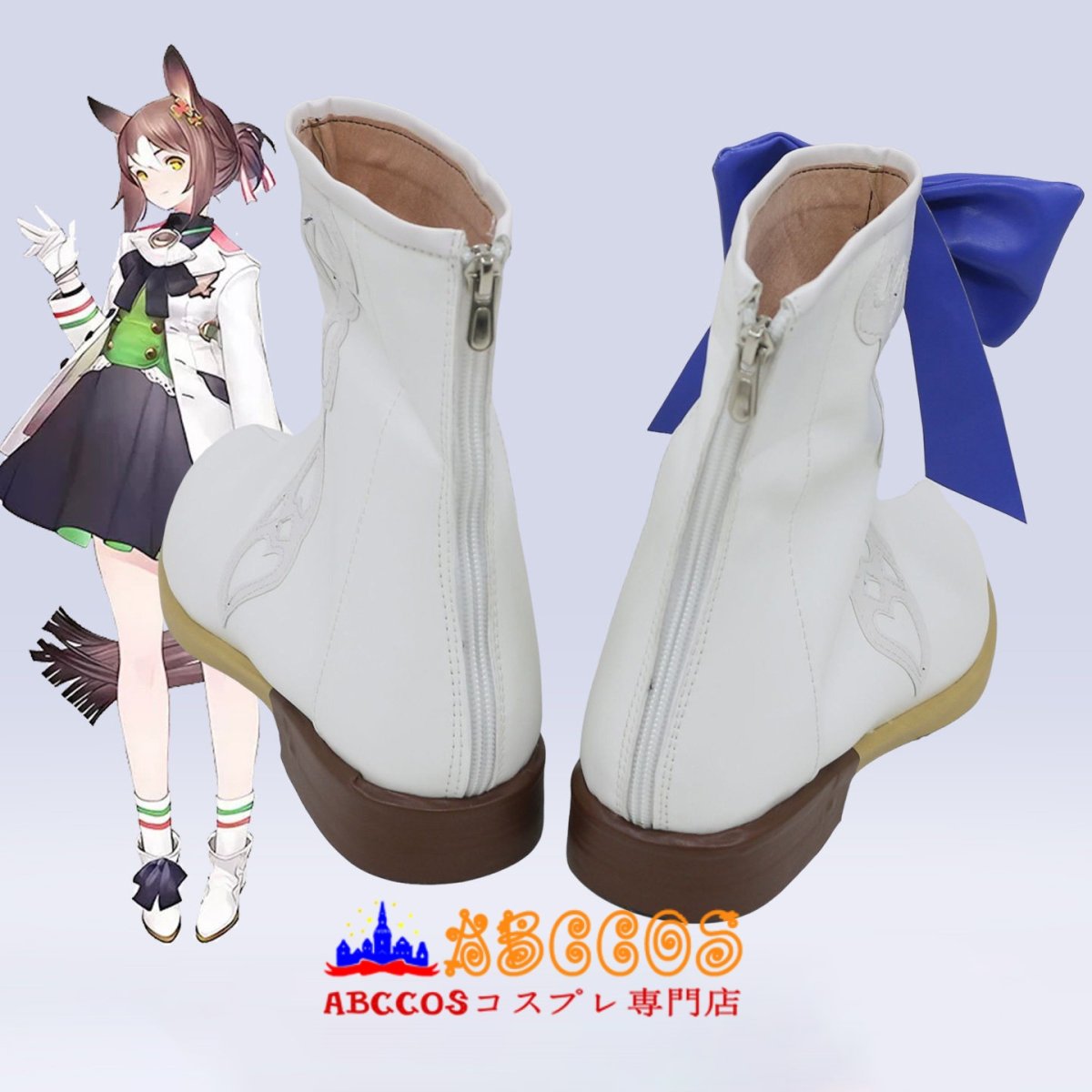画像5: ウマ娘 プリティーダービー ファインモーション/Fine Motion コスプレ靴 abccos製 「受注生産」 (5)