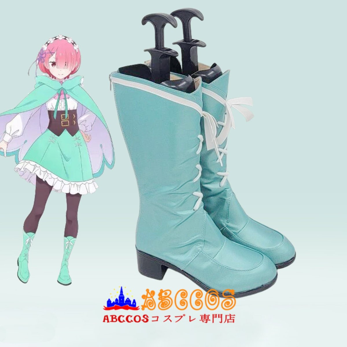 画像3: Re：ゼロから始める異世界生活 ラム / レム コスプレ靴 abccos製 「受注生産」 (3)