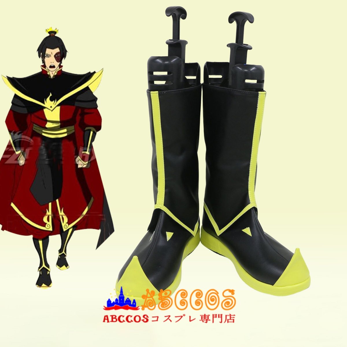 画像2: アバター 伝説の少年アン（アバターでんせつのしょうねんアン）Avatar: The Last Airbender ズーコ王子/ Zuko コスプレ靴 abccos製 「受注生産」 (2)