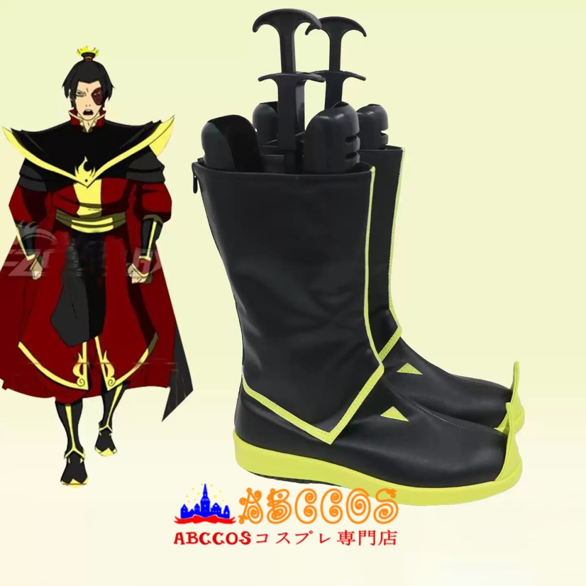 画像4: アバター 伝説の少年アン（アバターでんせつのしょうねんアン）Avatar: The Last Airbender ズーコ王子/ Zuko コスプレ靴 abccos製 「受注生産」 (4)