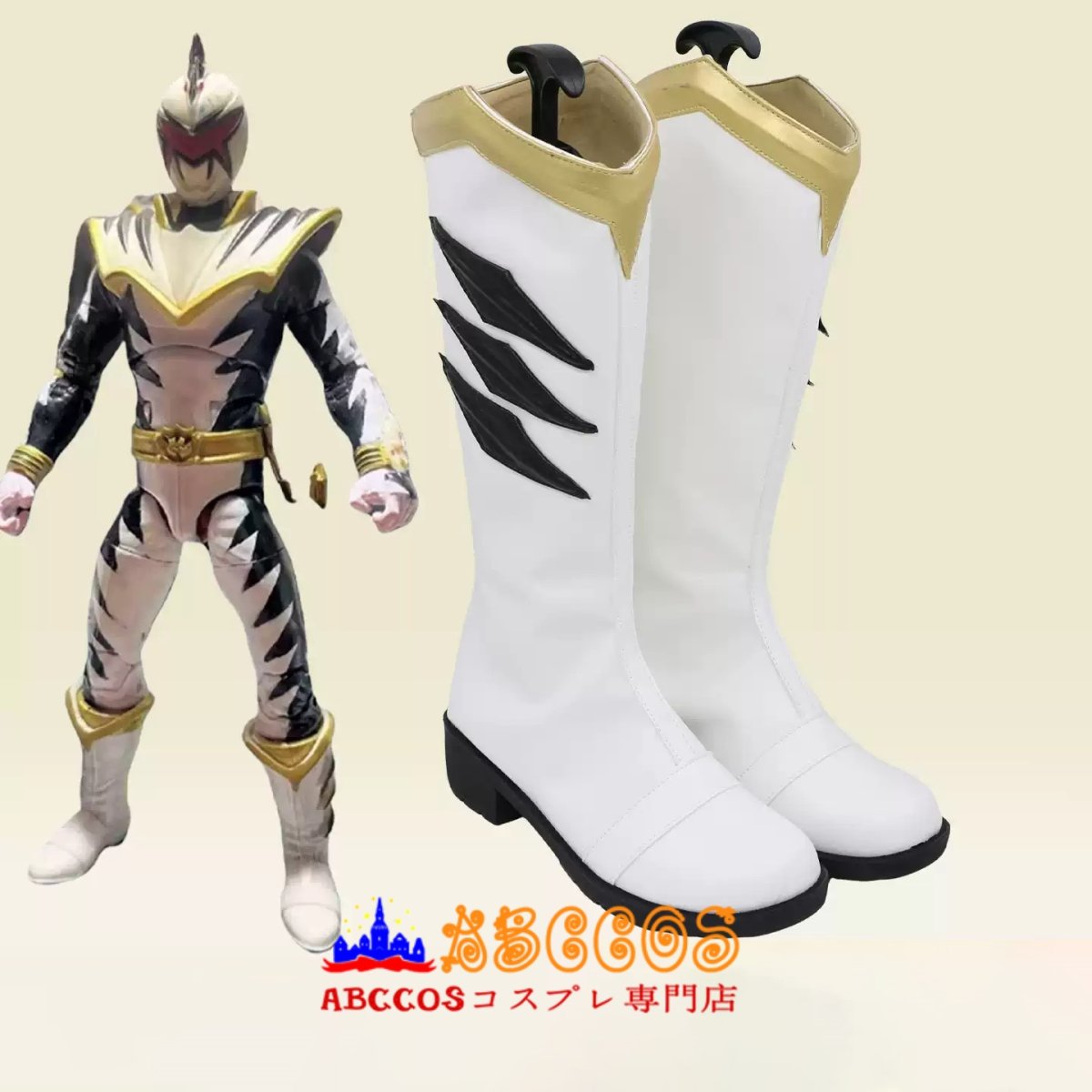 画像3: 爆竜戦隊アバレンジャー 樹らんる/アバレイエロー コスプレ靴 abccos製 「受注生産」 (3)