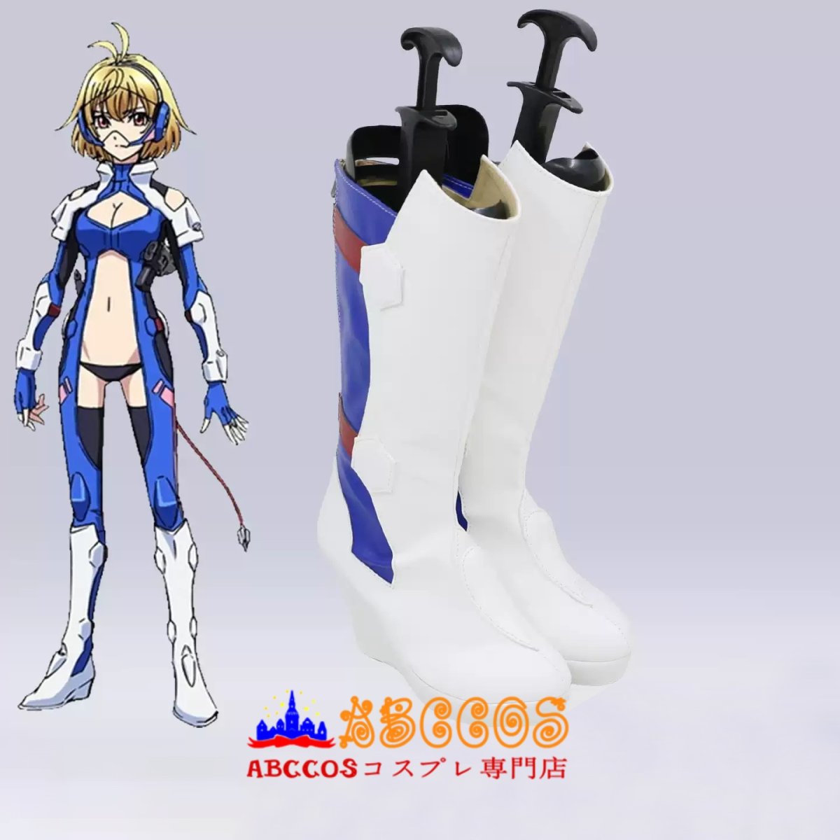 画像3: クロスアンジュ 天使と竜の輪舞 アンジュ/Ange コスプレ靴 abccos製 「受注生産」 (3)