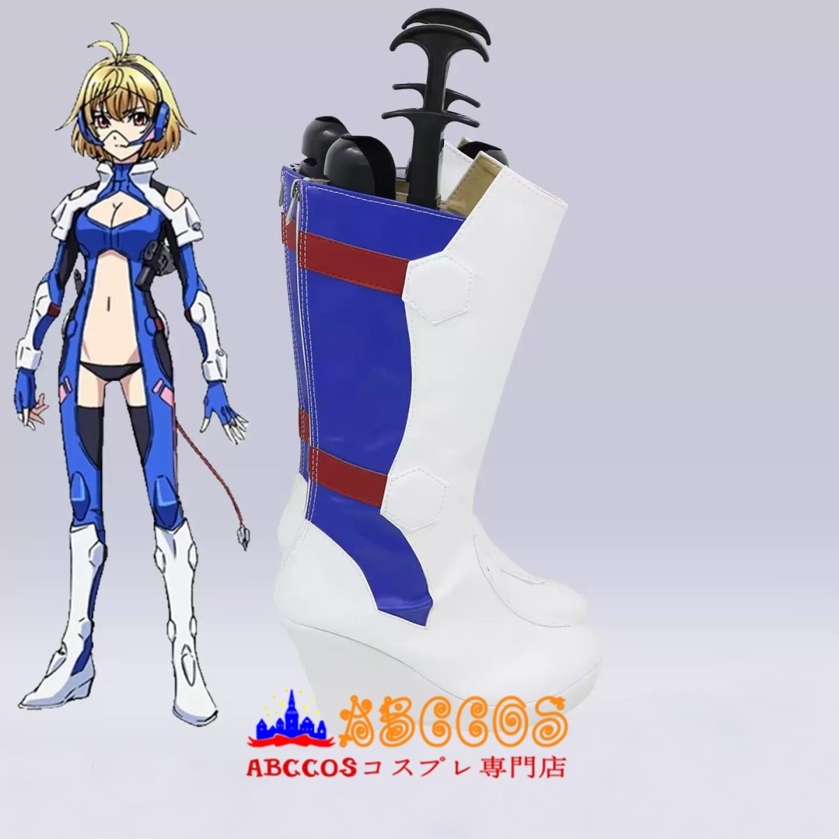 画像4: クロスアンジュ 天使と竜の輪舞 アンジュ/Ange コスプレ靴 abccos製 「受注生産」 (4)