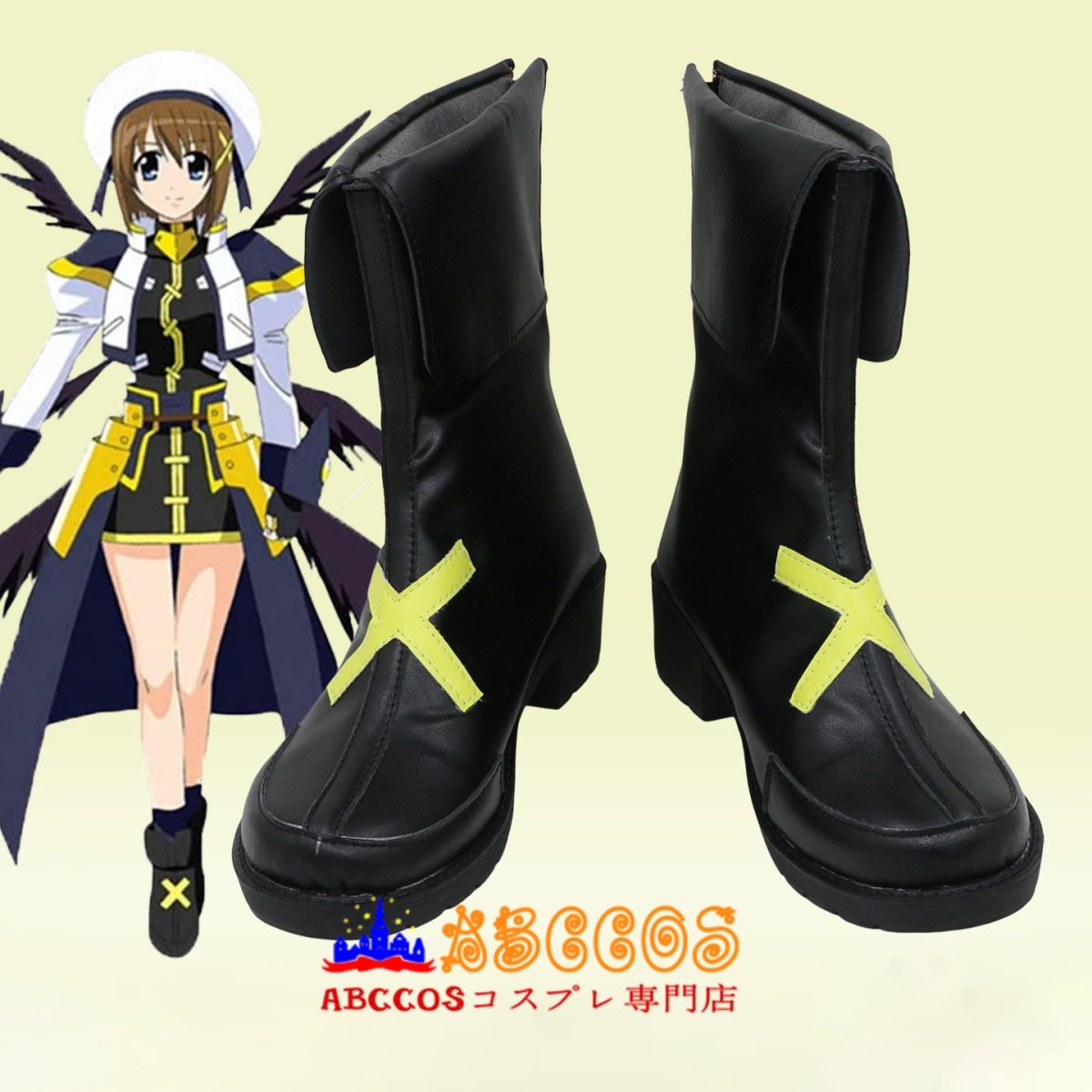 画像2: 魔法少女リリカルなのは 八神はやて コスプレ靴 abccos製 「受注生産」 (2)