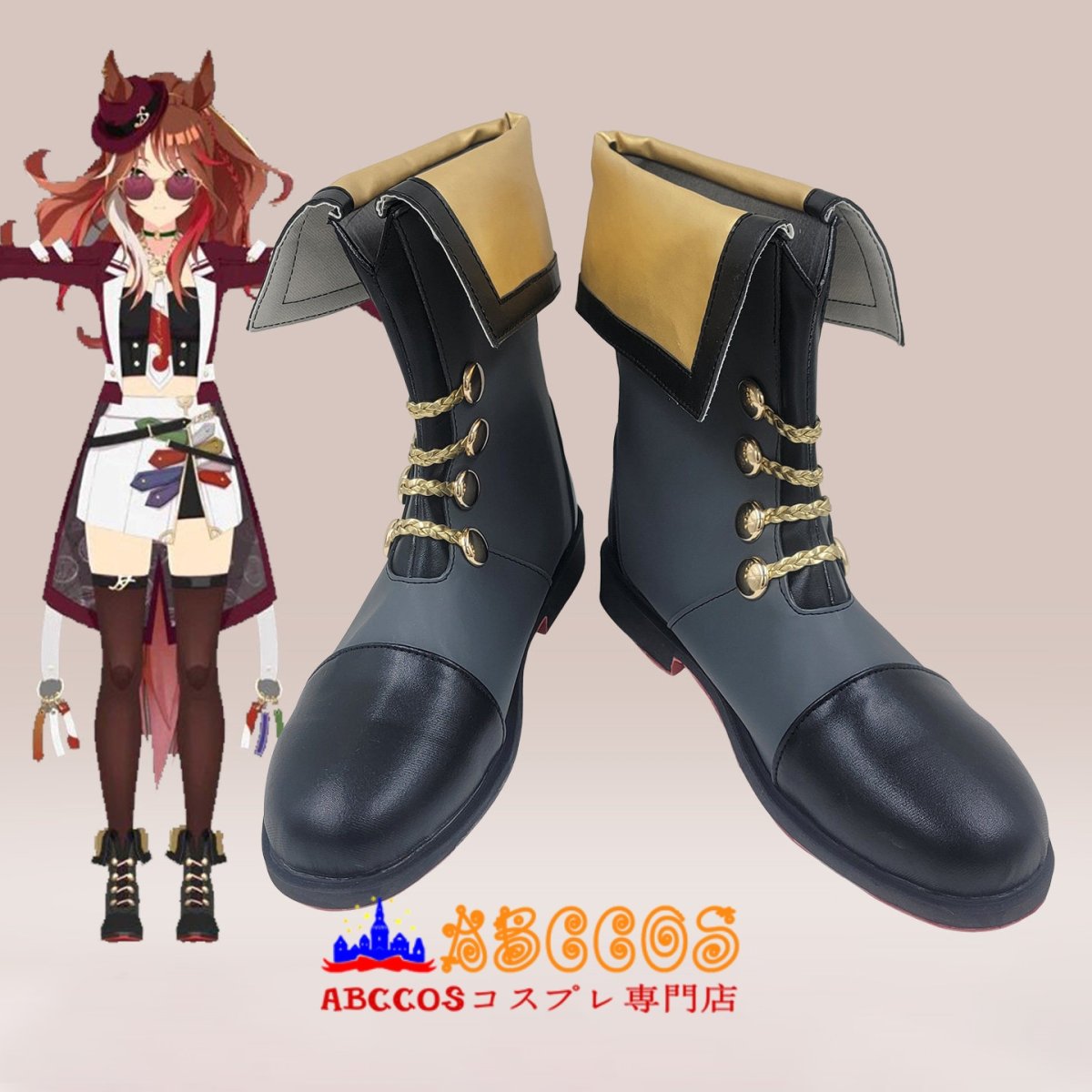 画像2: ウマ娘 プリティーダービー フォーエバーヤング /Forever Young コスプレ靴 abccos製 「受注生産」 (2)