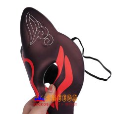 画像3: ハロウィン ダンスパーティー マスカレード きつね ブラック マスク mask コスプレ道具 abccos製 「受注生産」 (3)