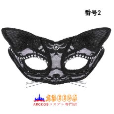 画像4: ハロウィン ダンスパーティー マスカレード ネコ匹 マスク mask コスプレ道具 abccos製 「受注生産」 (4)