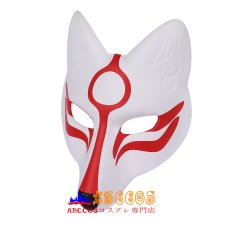 画像3: ハロウィン ダンスパーティー マスカレード きつね ホワイト マスク mask コスプレ道具 abccos製 「受注生産」 (3)