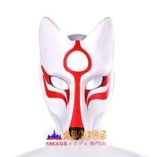 画像5: ハロウィン ダンスパーティー マスカレード きつね ホワイト マスク mask コスプレ道具 abccos製 「受注生産」 (5)
