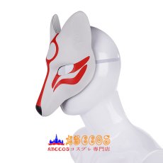 画像7: ハロウィン ダンスパーティー マスカレード きつね ホワイト マスク mask コスプレ道具 abccos製 「受注生産」 (7)