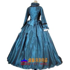 画像3: オシャレな欧米風 ゴシック ヴィクトリアン調 長袖ロングワンピース 宮廷ドレス パーティードレス コスプレ衣装 abccos製 「受注生産」 (3)