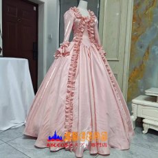 画像2: ピンク ロリータ ゴシック ヨーロピアン宮廷風 ロングワンピース ドレス コスプレ衣装 abccos製 「受注生産」 (2)