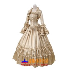 画像2: ロリータ ゴシック 宮廷風 フレアスリーブ 大フレアスカート ロングワンピース ステージドレス オーダーメイド コスプレ衣装 abccos製 「受注生産」 (2)