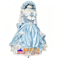画像1: 黒執事 Black Butler シエル·ファントムハイヴ ショート丈メイド服 薄いブルー コスプレ衣装 abccos製 「受注生産」 (1)