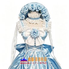 画像3: 黒執事 Black Butler シエル·ファントムハイヴ ショート丈メイド服 薄いブルー コスプレ衣装 abccos製 「受注生産」 (3)