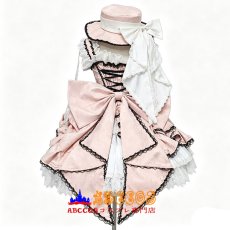 画像2: 黒執事 Black Butler シエル·ファントムハイヴ ショート丈メイド服 薄いピンク コスプレ衣装 abccos製 「受注生産」 (2)