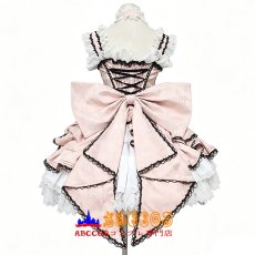 画像4: 黒執事 Black Butler シエル·ファントムハイヴ ショート丈メイド服 薄いピンク コスプレ衣装 abccos製 「受注生産」 (4)
