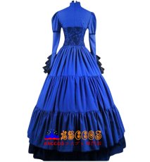 画像11: ゴシックロリータ 立襟宮廷風ワンピース ロングドレス 舞台衣装 オーダーメイド可 コスプレ衣装 abccos製 「受注生産」 (11)