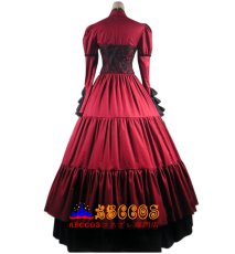 画像3: ゴシックロリータ 立襟宮廷風ワンピース ロングドレス 舞台衣装 オーダーメイド可 コスプレ衣装 abccos製 「受注生産」 (3)