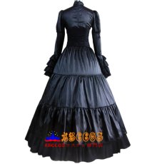 画像6: ゴシックロリータ 立襟宮廷風ワンピース ロングドレス 舞台衣装 オーダーメイド可 コスプレ衣装 abccos製 「受注生産」 (6)