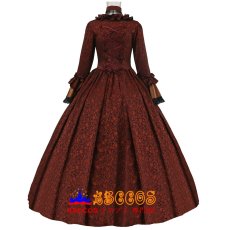 画像3: ブラウン シャドウ柄ジャカード ヨーロッパ宮廷風 ゴシックロリータドレス 舞台衣装 コスプレ衣装 abccos製 「受注生産」 (3)