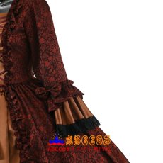 画像5: ブラウン シャドウ柄ジャカード ヨーロッパ宮廷風 ゴシックロリータドレス 舞台衣装 コスプレ衣装 abccos製 「受注生産」 (5)