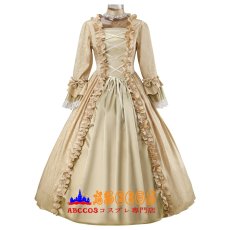 画像1: シャンパンカラー シャドウ柄ジャカード ヨーロピアン宮廷風 ゴシックロリータドレス 舞台衣装 コスプレ衣装 abccos製 「受注生産」 (1)