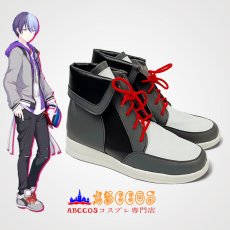 画像5: プロジェクトセカイ カラフルステージ! feat. 初音ミク 青柳冬弥（あおやぎ とぅや） コスプレ靴 abccos製 「受注生産」 (5)