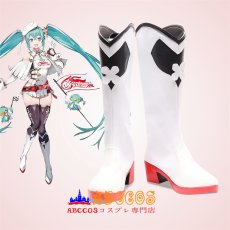 画像4: 初音ミク（はつね　みく） レーシングミク Racing Miku コスプレ靴 abccos製 「受注生産」 (4)