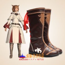 画像5: Fanal Fantasy XIV ファイナルファンタジーXIV 白魔導士 ブーツ コスプレ靴 abccos製 「受注生産」 (5)