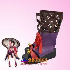 画像3: 陰陽師（おんみょうじ）神楽（かぐら） ブーツ コスプレ靴 abccos製 「受注生産」 (3)