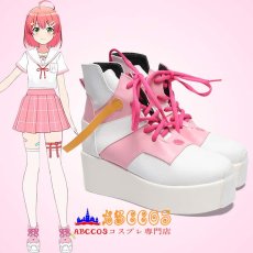 画像5: hololive（ホロライブ）VTuber 桜巫女（さくらみこ）Sakura Mik コスプレ靴 abccos製 「受注生産」 (5)