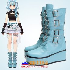 画像5: VSPO!（ぶいすぽっ！）VTuber 白波らむね / Shiranami Ramune コスプレ靴 abccos製 「受注生産」 (5)