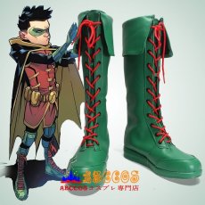 画像5: バットマン ダミアン・ウェイン Damian Wayne ロビン Robin コスプレ靴 abccos製 「受注生産」 (5)