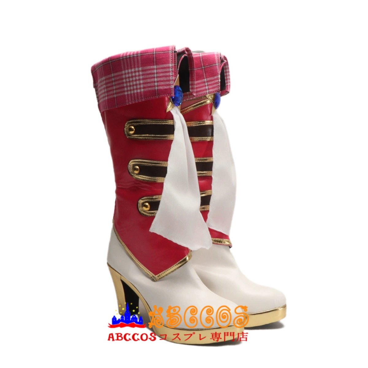 画像2: アイカツスターズ！ Aikatsu STARS！ 虹野ゆめ/にじの ゆめ コスプレ靴 abccos製 「受注生産」 (2)