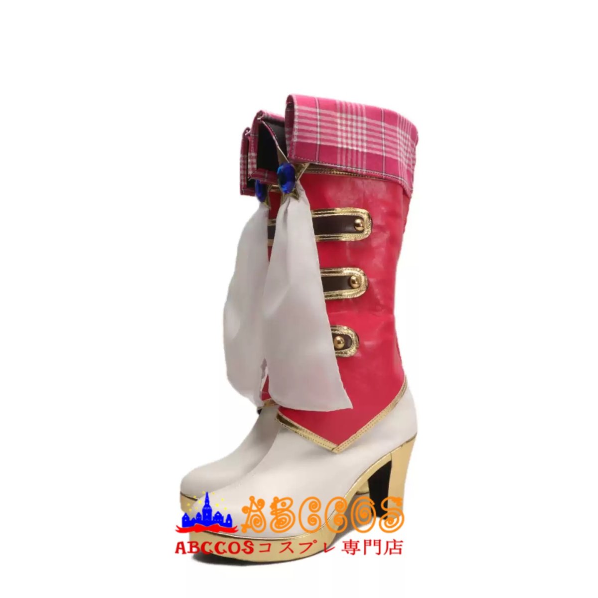 画像3: アイカツスターズ！ Aikatsu STARS！ 虹野ゆめ/にじの ゆめ コスプレ靴 abccos製 「受注生産」 (3)