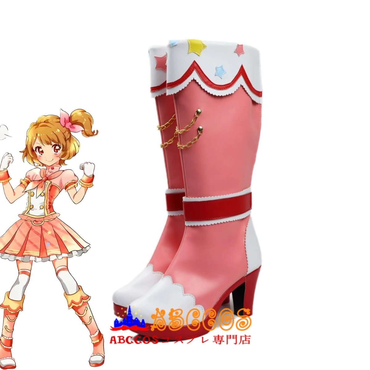 画像5: アイカツ！シリーズ2 大空あかり（おおぞら あかり） Ozora Akari コスプレ靴 abccos製 「受注生産」 (5)