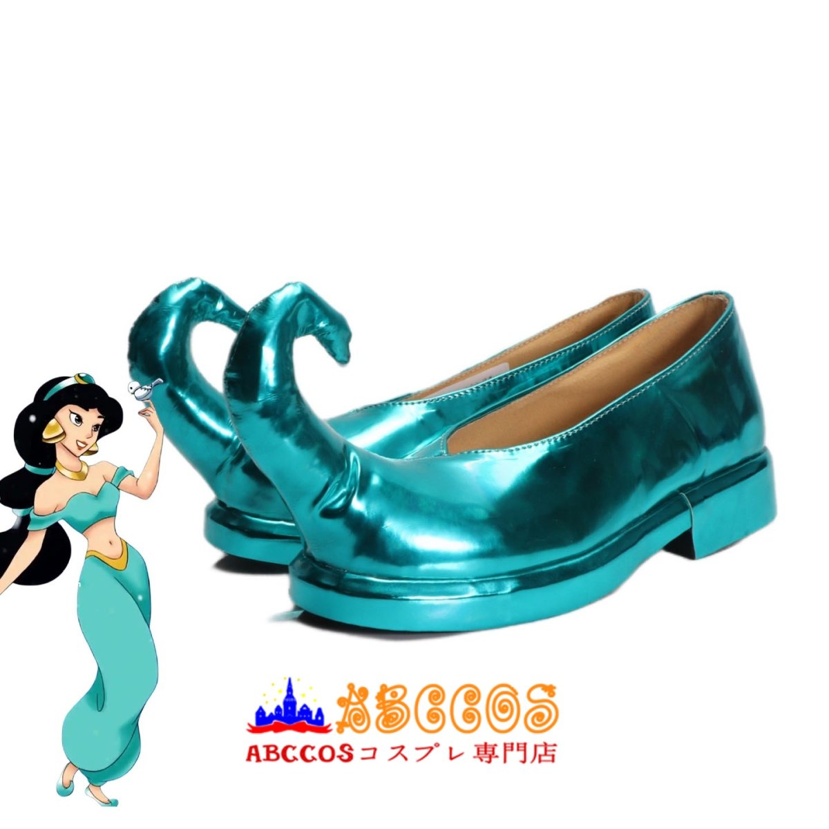 画像5: アラジン Aladdin ジャスミン Jasmine お姫様 コスプレ靴 abccos製 「受注生産」 (5)