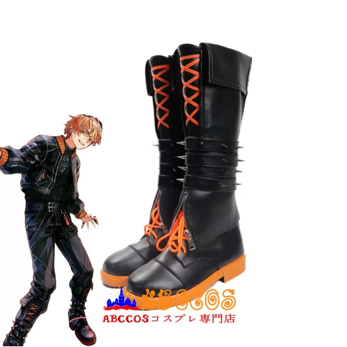 画像5: プロジェクトセカイ カラフルステージ! feat. 初音ミク ULTRA C 東雲彰人（しののめ あきと）Shinonome Akito コスプレ靴 abccos製 「受注生産」 (5)