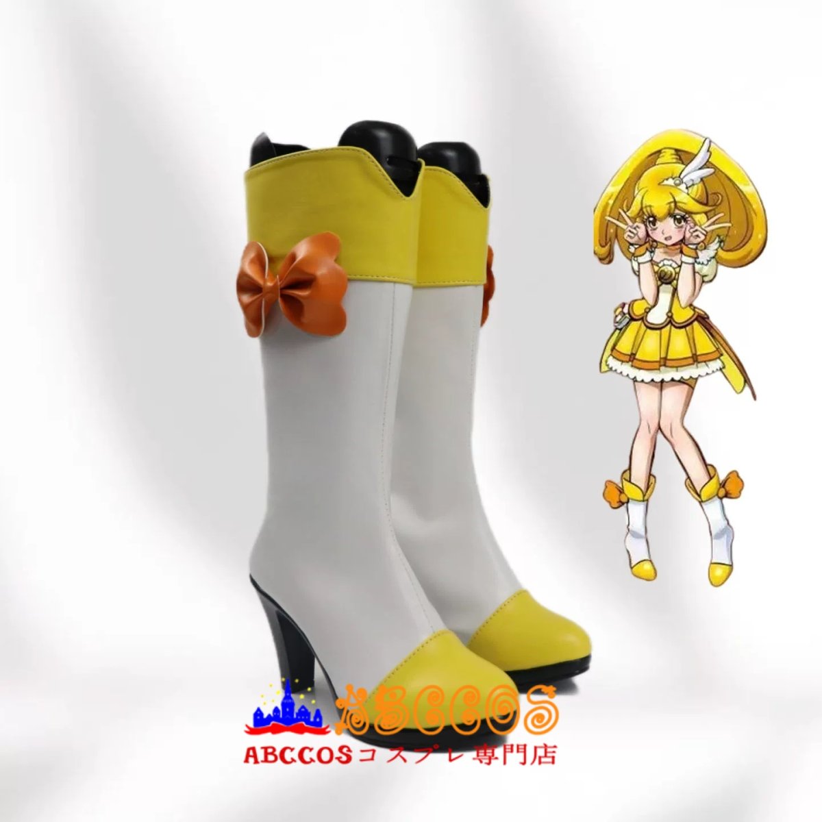 画像5: スマイルプリキュア! 黄瀬やよい コスプレ靴 abccos製 「受注生産」 (5)