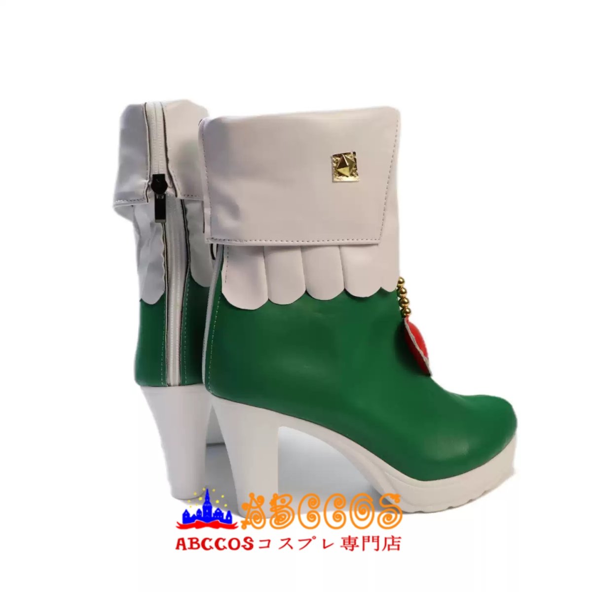 画像4: プロジェクトセカイ カラフルステージ！ feat. 初音ミク 草薙寧々（くさなぎ ねね）コスプレ靴 abccos製 「受注生産」 (4)