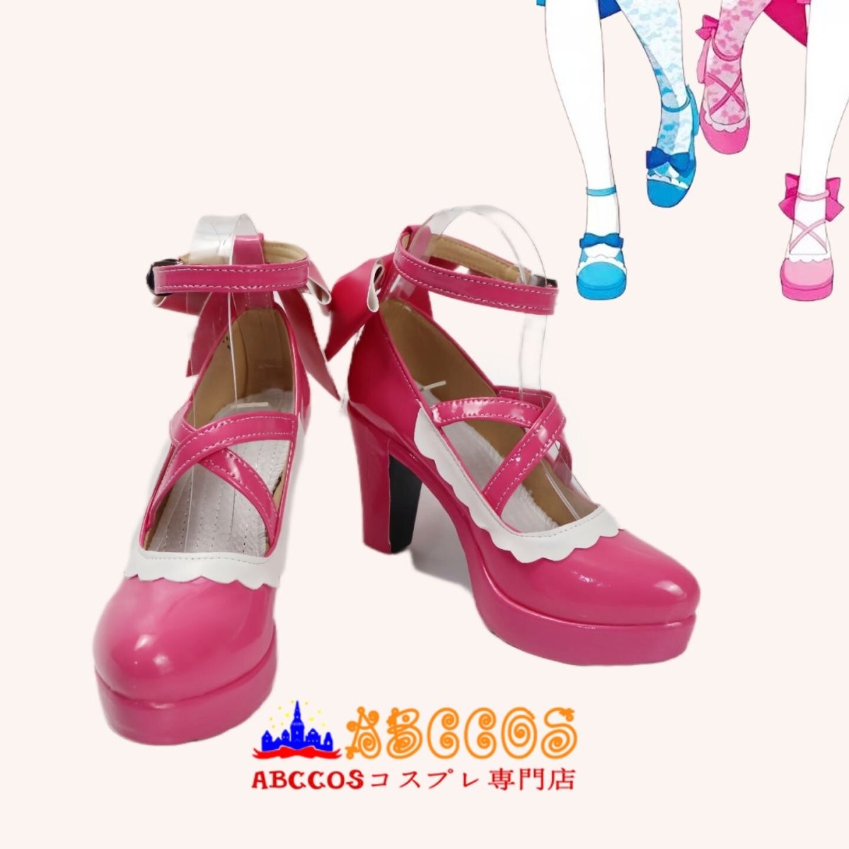 画像3: ラブライブ！サンシャイン！！ Aqours アクア 高海 千歌 桜内 梨子 黒澤 ダイヤ コスプレ靴 abccos製 「受注生産」 (3)