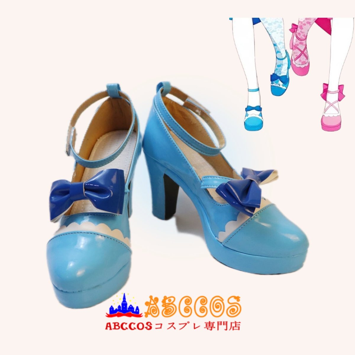 画像5: ラブライブ！サンシャイン！！ Aqours アクア 高海 千歌 桜内 梨子 黒澤 ダイヤ コスプレ靴 abccos製 「受注生産」 (5)