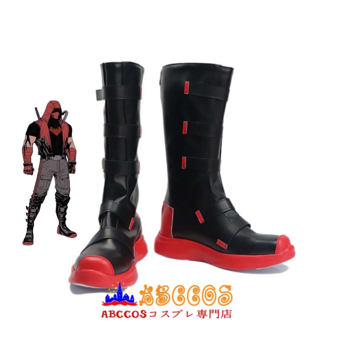 画像5: レッドフード Red Hood ジェイソン・トッド コスプレ靴 abccos製 「受注生産」 (5)