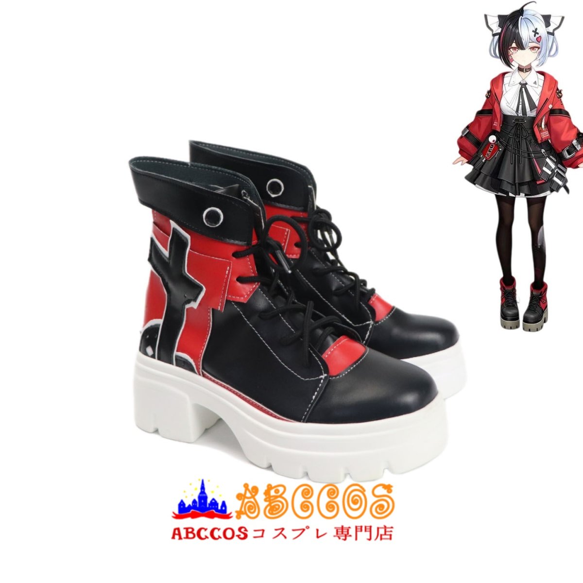 画像5: NTE: Neverness to Everness（エヌティーイー：ネバーネス トゥ エバーネス） Lacrimosa レクイエム コスプレ靴 abccos製 「受注生産」 (5)