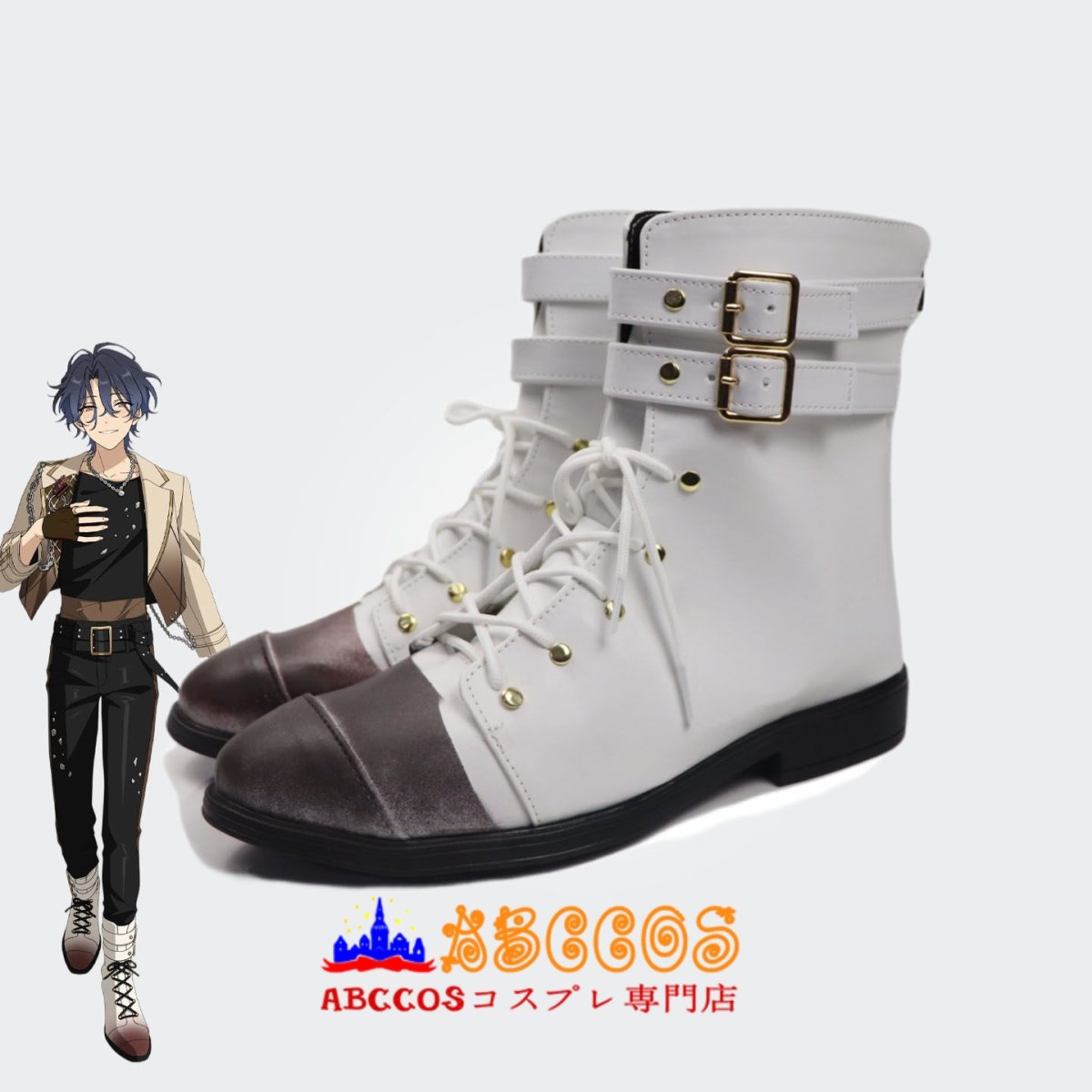 画像5: Ensemble Stars!/!!あんさんぶるスターズ!/!! MELLOW DEAR US 甘楽チトセ（つづら チトセ）コスプレ靴 abccos製 「受注生産」 (5)