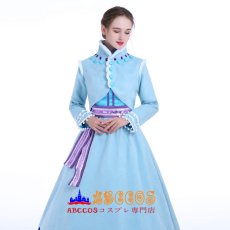 画像6: アナと雪の女王家族の思い出 アナ Anna お姫様 コスプレ衣装 abccos製 「受注生産」 (6)