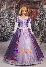 画像2: ディズニー 塔の上のラプンツェル Tangled ラプンツェル Rapunzel プリンセスドレス コスプレ衣装 abccos製 「受注生産」 (2)