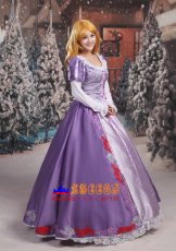 画像4: ディズニー 塔の上のラプンツェル Tangled ラプンツェル Rapunzel プリンセスドレス コスプレ衣装 abccos製 「受注生産」 (4)