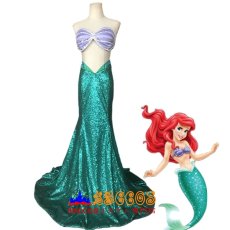 画像6: ディズニー プリンセス 人魚姫 Ariel コスプレ衣装 abccos製 「受注生産」 (6)